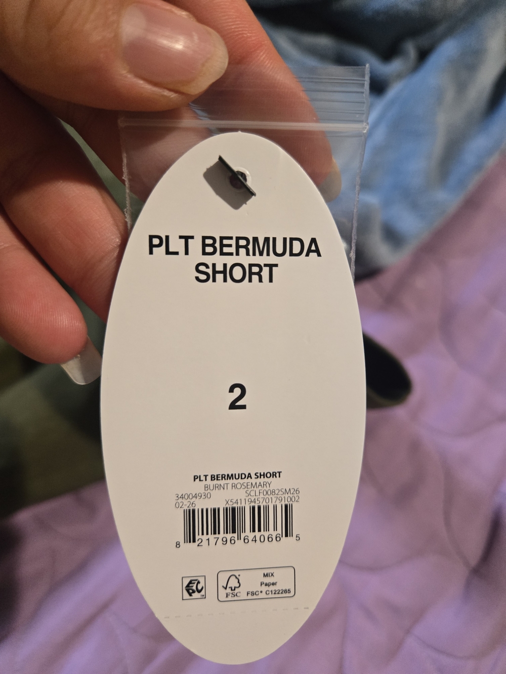 PLT Bermuda Shorts in Burnt Rosemary - Women's Casual Bermuda